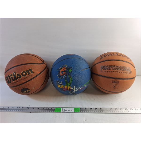 (3) Basketballs