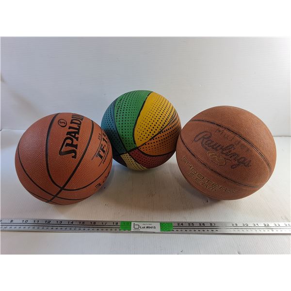 (3) Basketballs