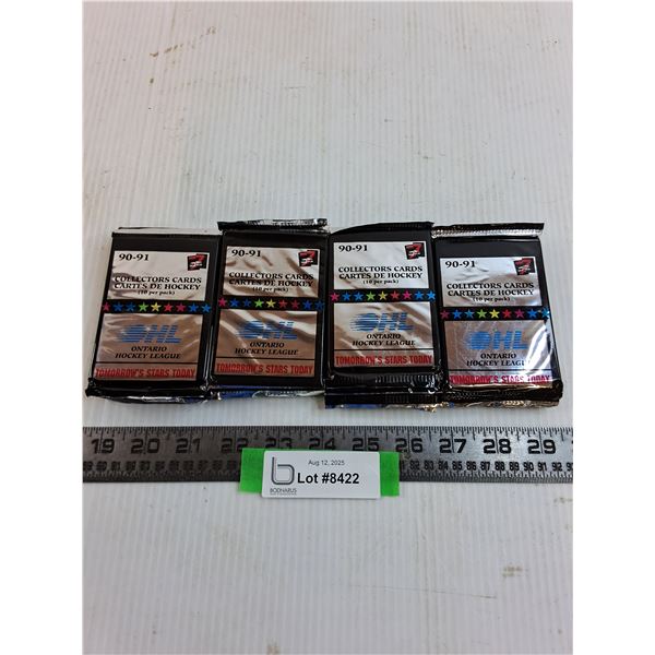 (20) Sealed Packs of 1990-91 OHL Junior Hockey Cards