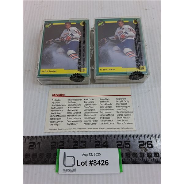 (2) Sealed Sets of 1991 OHL Junior Hockey Cards with Checklist