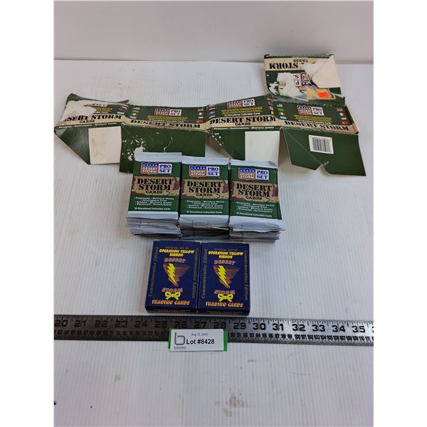Desert Storm Collector Cards Lot (36-Pro Set Sealed Packs, 2-Boxes "Operation Yellow Ribbon")