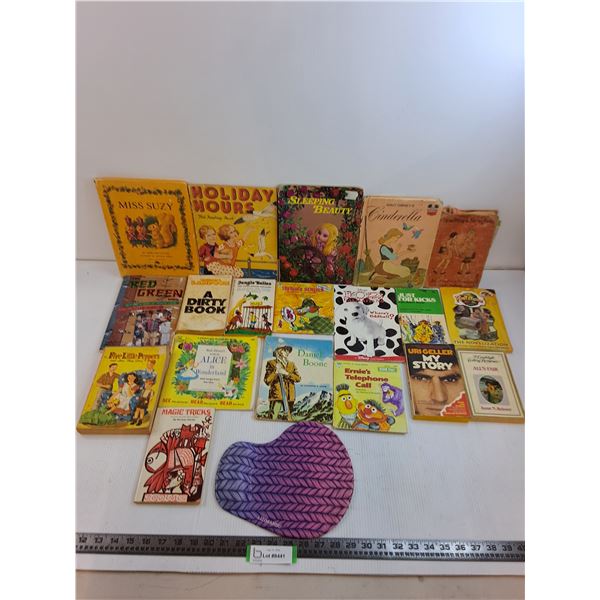 (19) Books - Mostly Vintage Children's, Ergonomic Mouse Pad