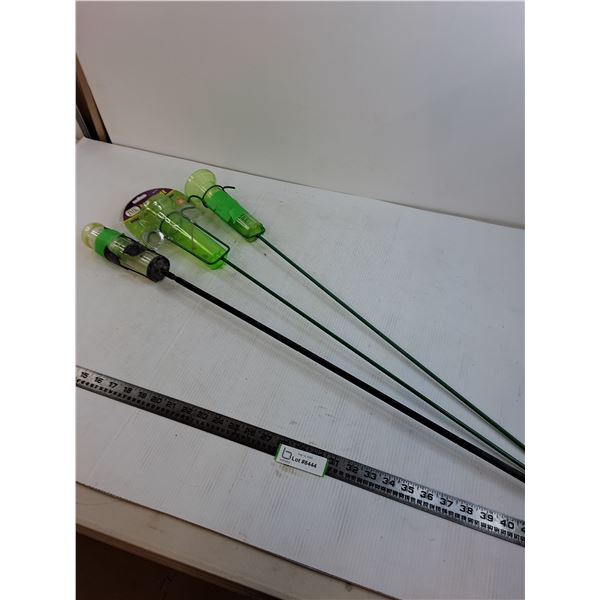 (3) Metal Spike Rain Gauges - 40" Length - Pickup Only