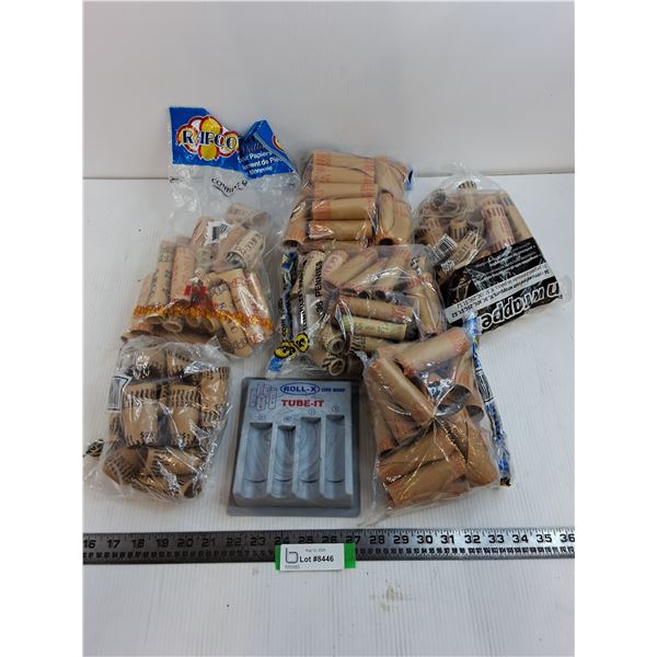 Roll-X Tube-It Coin Sorter & Assorted Coin Roll Wrappers