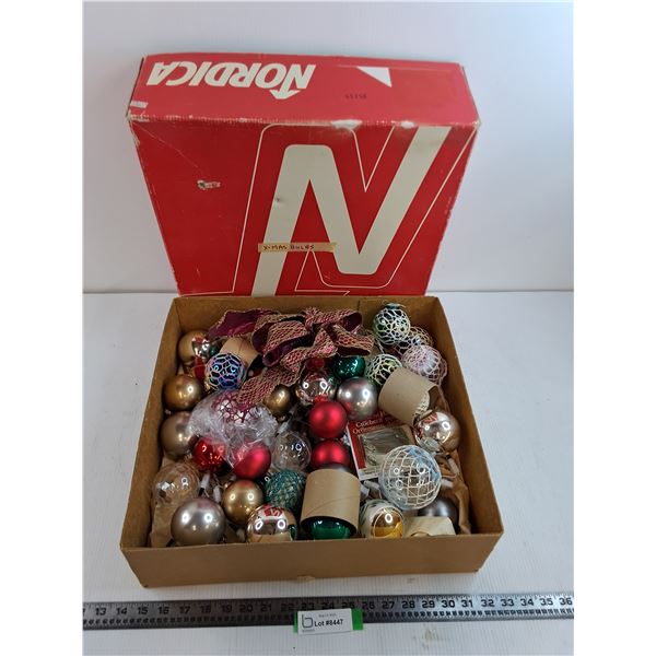 Box of Christmas Tree Ornaments