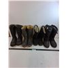 Image 1 : (4) Pairs of Boots (Rubbers & Lace-Ups Size 8, Insulated Size 9)