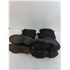 Image 3 : (4) Pairs of Boots (Rubbers & Lace-Ups Size 8, Insulated Size 9)