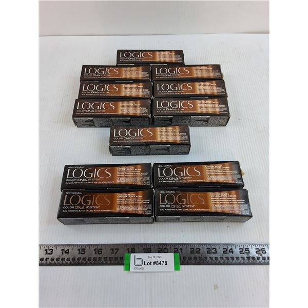 (12) Logics Hair Dyes (4-2N Dark Brown Neutral, 7-5N Light Brown Neutral, 6N Dark Blonde Neutral)