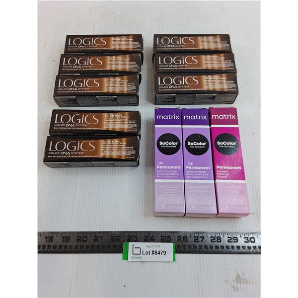 (11) Logics/Matrix Blonde Hair Dyes (3-6N Dark, 3 10N Lightest, 2-12N Ultra Lt, 2-510N,11N Extra Lt)