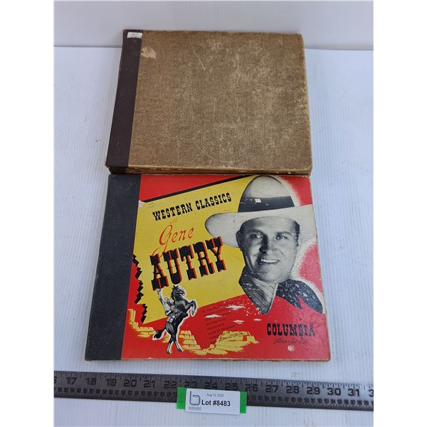(2) Vintage Box Record Sets (Gene Autry, Assorted)