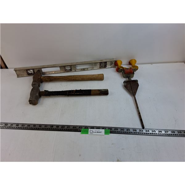 (2) 16" Hammers, 24" Level, 18" Roller  -  PICK UP