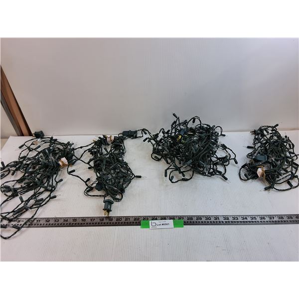 (4) Rolls Of Yellow Christmas Lights Works