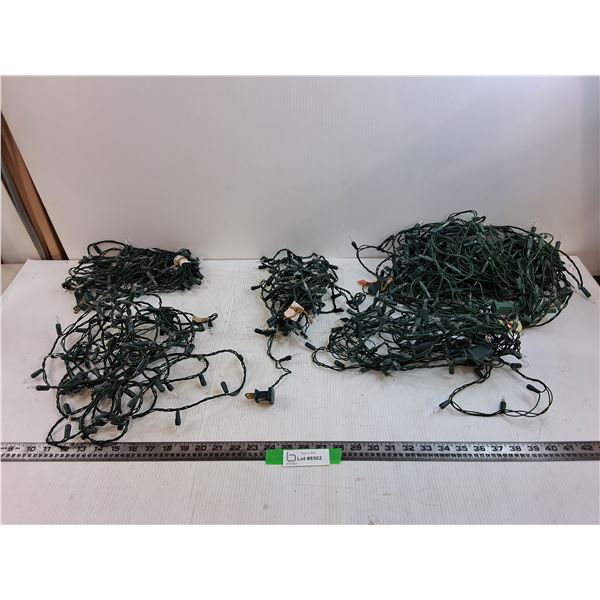 (5) Rolls Of Yellow Christmas Lights Works