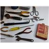 Image 3 : Nails, Oil Can, Wire Cutters, Tin Shears, Wrenches, Nail Puller and Screwdriver