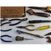 Image 5 : Nails, Oil Can, Wire Cutters, Tin Shears, Wrenches, Nail Puller and Screwdriver