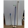 Image 1 : *Grabber Tool, Push Broom Head with Handle and Plastic Sheeting - Cannot Ship