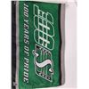 Image 2 : (2) Saskatchewan Rough Rider Flags 100th Anniversary For Vehicles