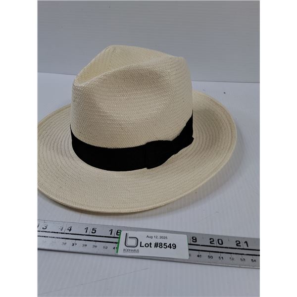 Delux Brand Small Rice Paper Banded Fedora