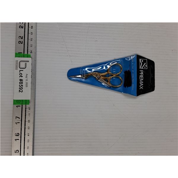 Hardened Steel Embroidery Scissors With Elegent Stork Design, Consigner States New