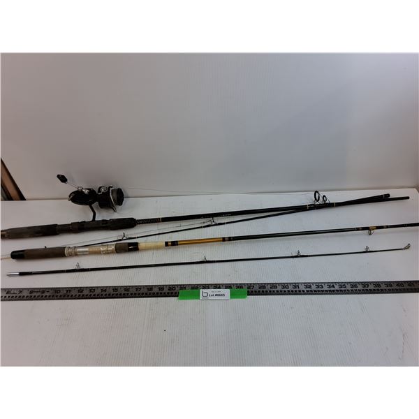 (2) Fishing Rods, Ugly Stick With Reel 69" and 64" Rod Length -  PICK UP