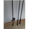 Image 2 : *(3) Fishing Rods, PowerPole, Three Star, Lightning Rod, Up To 73"  -  PICK UP