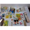 Image 2 : Lot Of Fishing Hooks, Lures, Pickerel Rig, Fish Scale, Misc