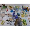 Image 3 : Lot Of Fishing Hooks, Lures, Pickerel Rig, Fish Scale, Misc