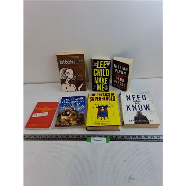 (7) Books, Lee Child Make Me, Dark Places, Need To Know, Misc