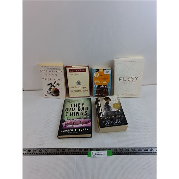 (6) Novels, Alias Grace, They Did Bad Things, Pussy A Reclamation