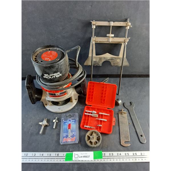 Craftsman Super Router and Accessories - Powers On, As Is