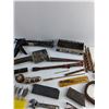 Image 6 : Caulking Gun, Various Drill & Rotary Tool Bits, Boot Brush, Flashlight, Chisels and Misc