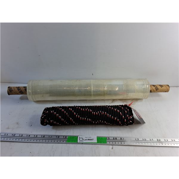 Plastic Wrap and Braided Utility Rope 75'