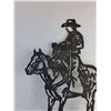 Image 2 : Metal Cowboy Decor - 25" x 19" - Pickup Preferred