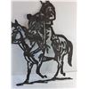Image 3 : Metal Cowboy Decor - 25" x 19" - Pickup Preferred