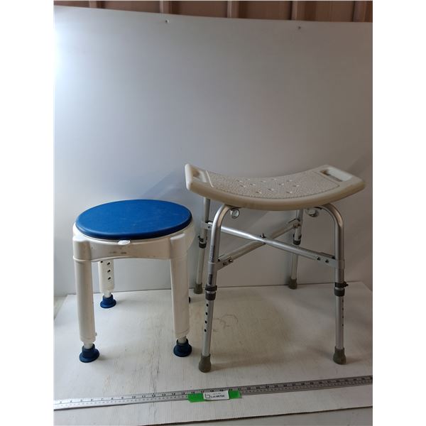 *(2) Bath Stools - As Is - PICK UP ONLY