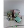 Image 1 : (4) Mayfair & Jackson Coffee Mugs, Dash Mini Donut Maker, As Is