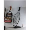 Image 6 : (2) Grill Baskets,(2) Grill Trays, Grill Brush, Misc - As Is