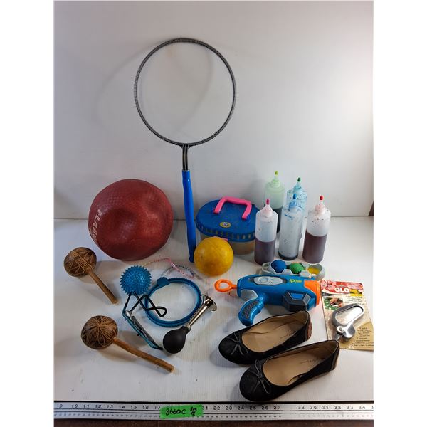 *Volleyball, Little Live Pet Carrier, Maracas, Koosh Gun, Rolling Scissors, Horn and Misc