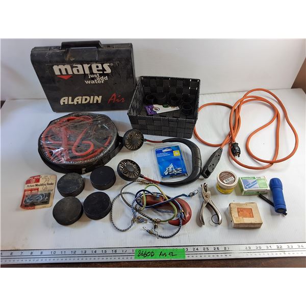 * Jumping Cables, Hole Punch, Cord Extension, Hockey Pucks, Bungee Cords and Misc