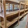 Image 3 : 2x Bid Price - Wood Shelving    8Ft 4" long X 6Ft  Tall      24" Wide