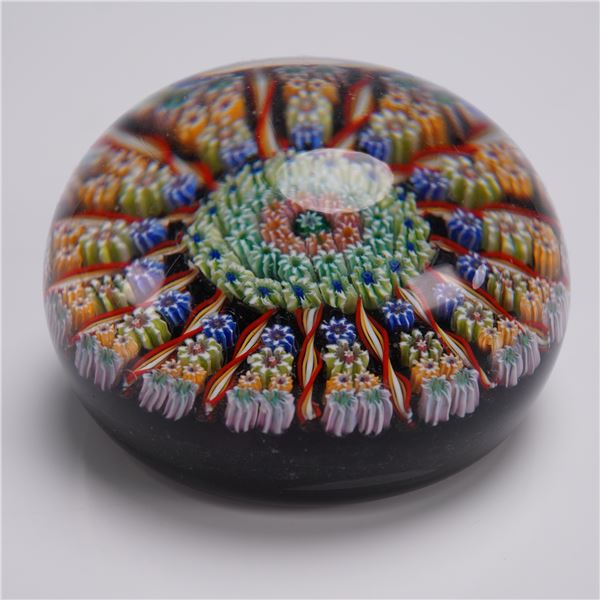 Art Glass Paperweight Attributed Perthshire Millefiori