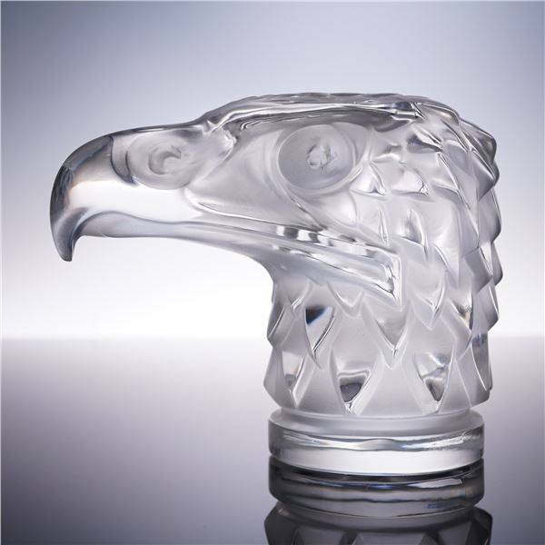 Lalique Crystal Eagle Head Hood Ornament