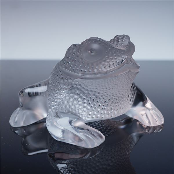 Lalique Crystal Figurine, Gregoire Toad