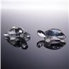 Image 1 : 2pc Swarovski Crystal Baby Turtles Figurines with Box