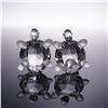 Image 5 : 2pc Swarovski Crystal Baby Turtles Figurines with Box