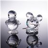 Image 1 : 2pc Swarovski Crystal Figurines Mouse and Duck