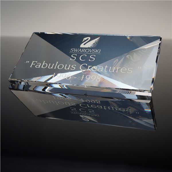 Swarovski Crystal Figurine, Fabulous Creatures Plaque