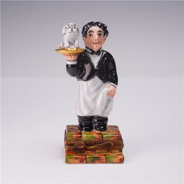 Limoges Ring Box Butler with Dog Tray by Elda Creations