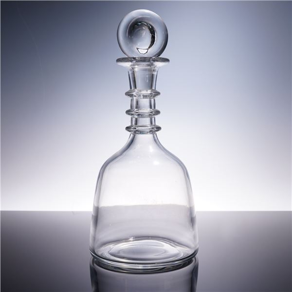 2pc Baccarat Crystal Commodore Decanter and Stopper