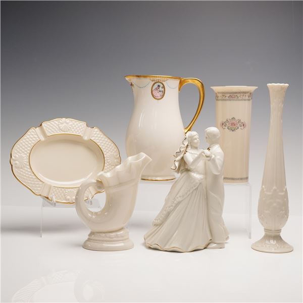 6pc Lenox & Mikasa Porcelain Figurines and Vessels